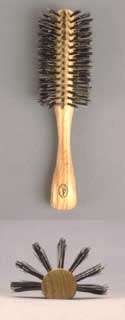 beech 1/2 round hair brush